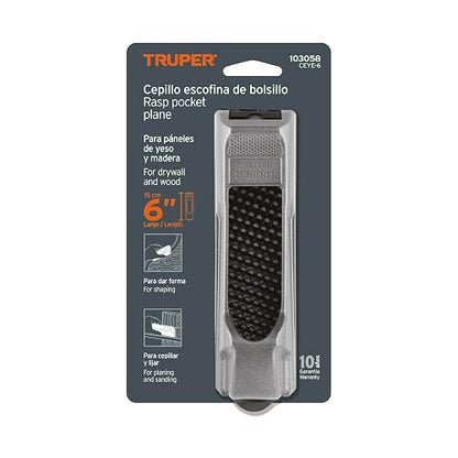 Truper CEYE-6, Cepillo escofina para muros de yeso 6"