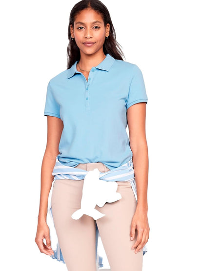 OLD NAVY Playera Mujer, Azul, Mediano