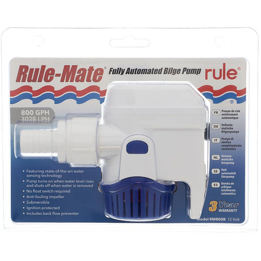 Rule Mate - Bomba de sentina totalmente automatizada con detección de agua