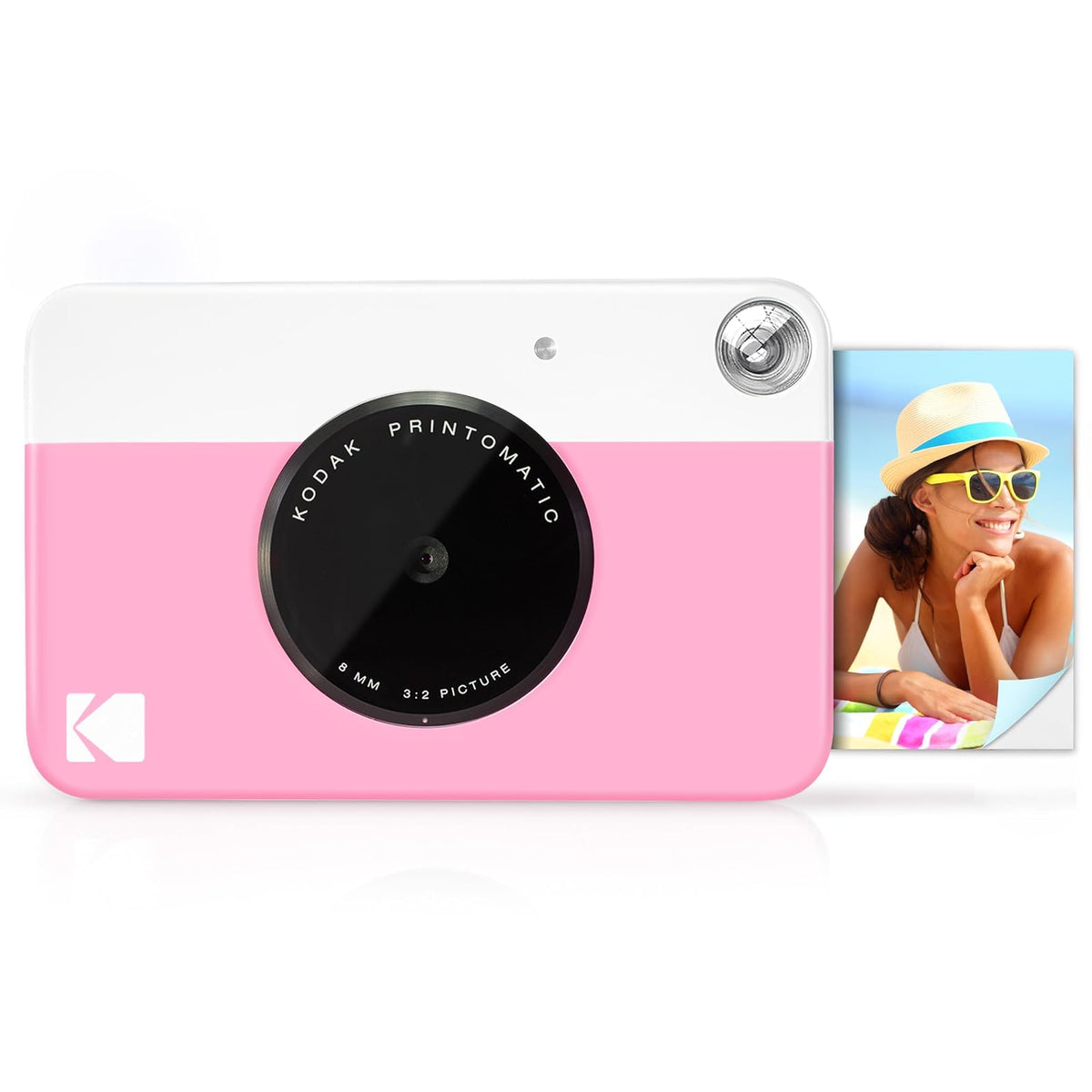 Kodak Cámara Digital de impresión instantánea (Rosado) Impresión a Todo Color en Papel Fotográfico Zink 2 x 3 Pulgadas Papel Adhesivo– Imprime Recuerdos al Instante