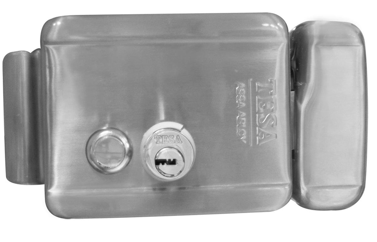 Tesa Cerradura Electromecánica X86 Alta Seguridad Derecha Plata
