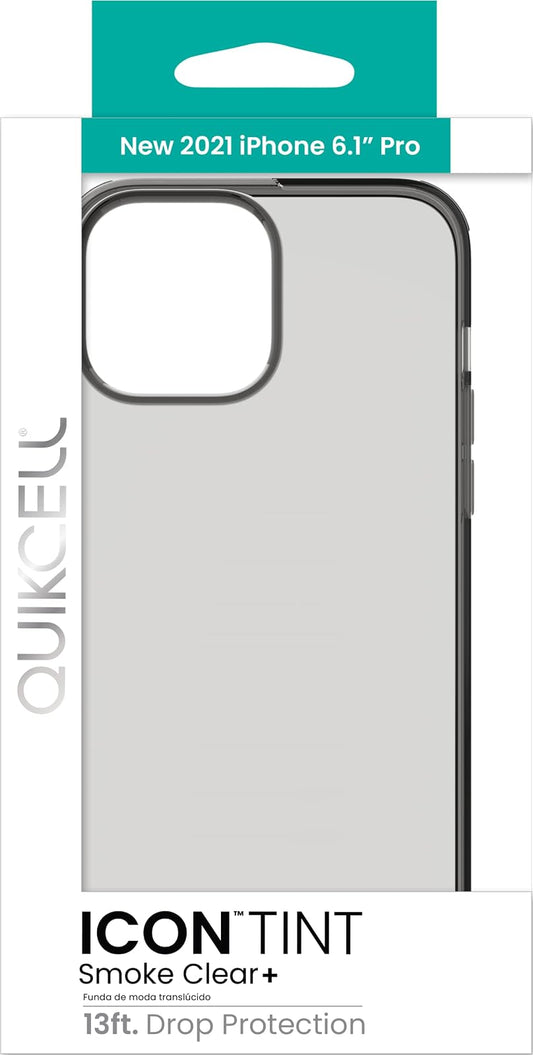 QuikCell iPhone 13 Pro Icon Tint Transparent Protective Case - Smoke
