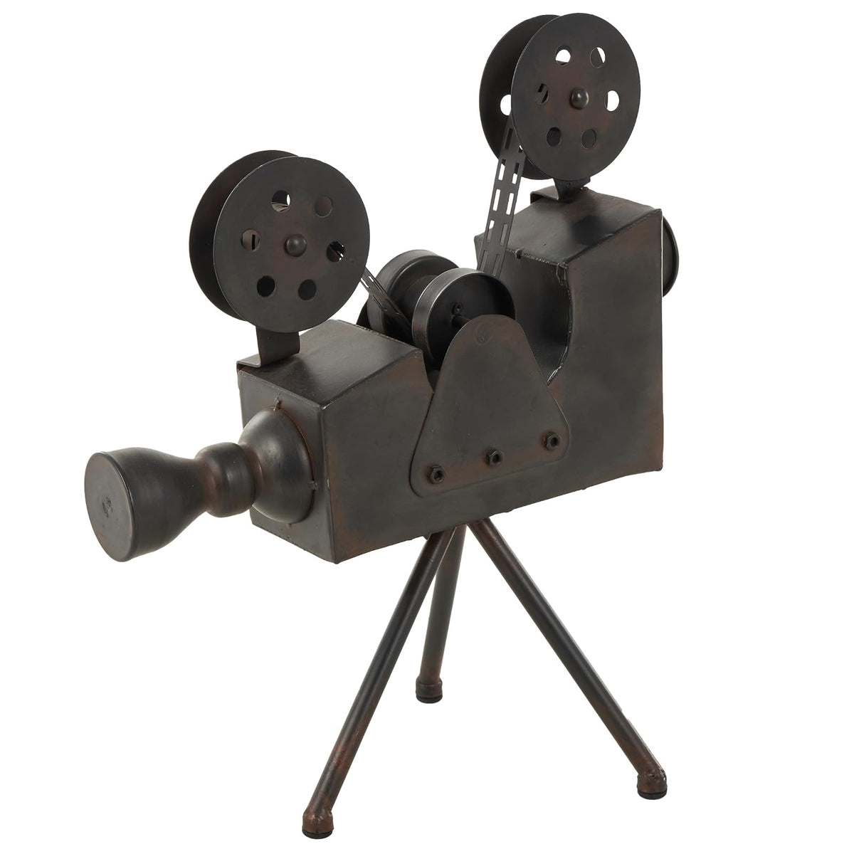 Deco 79 13024 - Cámara metálica antiq de 15 Pulgadas de Alto, 12 Pulgadas W-13024, tamaño Conveniente, proyector de película en Soporte de trípode