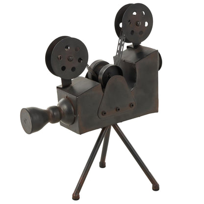 Deco 79 13024 - Cámara metálica antiq de 15 Pulgadas de Alto, 12 Pulgadas W-13024, tamaño Conveniente, proyector de película en Soporte de trípode