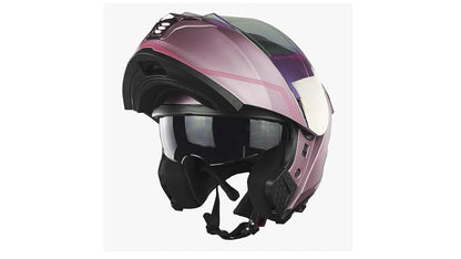KOV Casco Waves Rosa Thunder ABATIBLE para Moto Certificado Dot