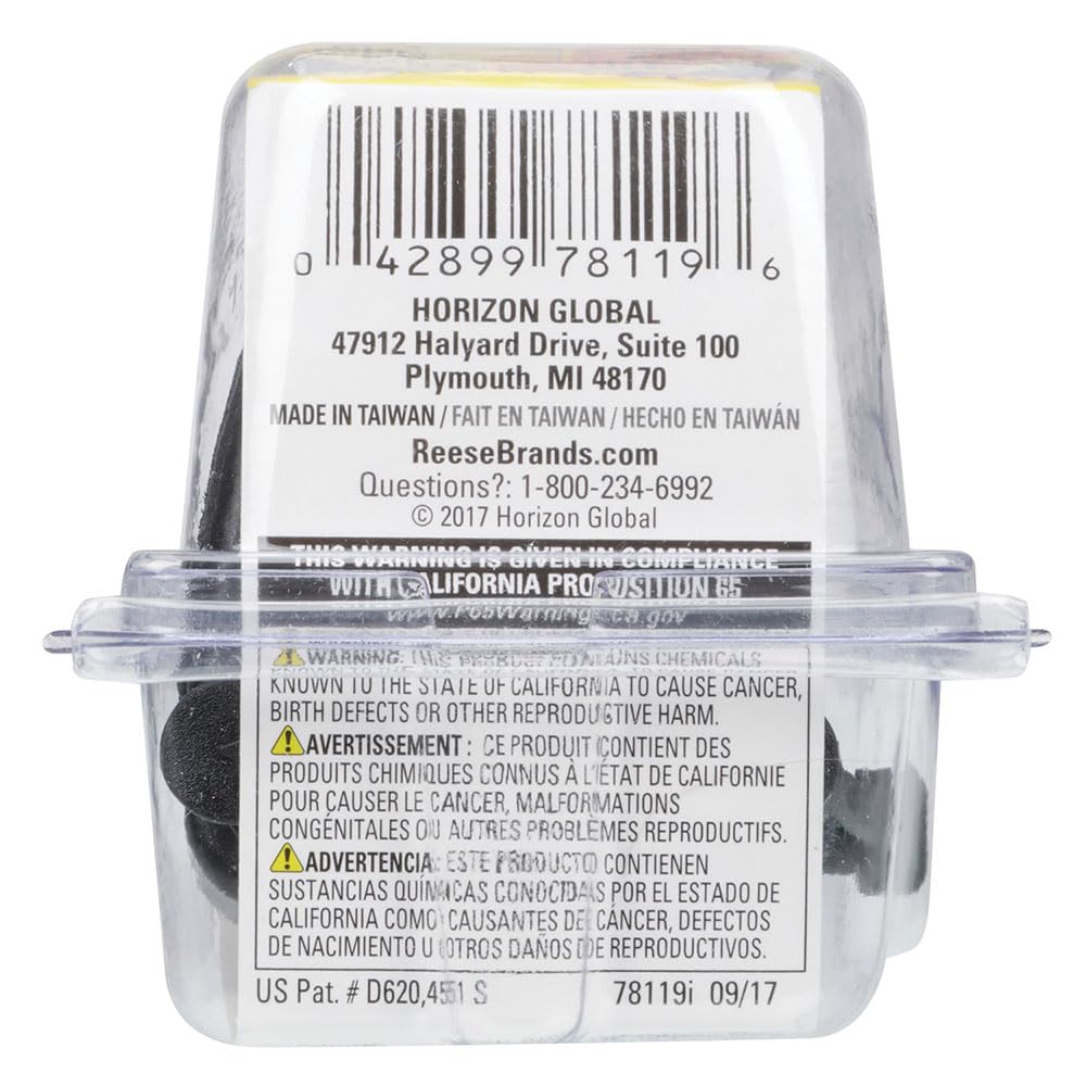 Reese Towpower 78119 Adaptador de cableado, Plano de 7 vías a 5 vías y 4 vías, con Adaptador de probador LED Integrado de Toma de Corriente de 12 V