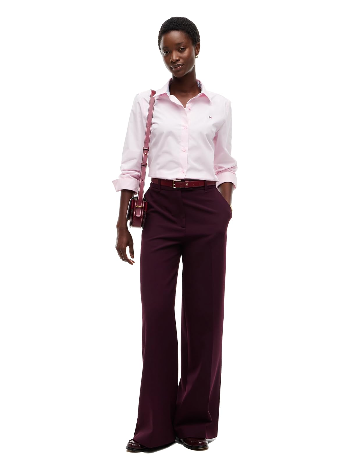 Tommy Hilfiger - Camisa de Manga Larga con Botones para Mujer