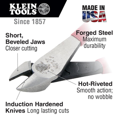 Klein Tools 80120 - Kit de mochila y alicates con mochila, nariz larga, corte diagonal y alicates de corte lateral, 4 piezas