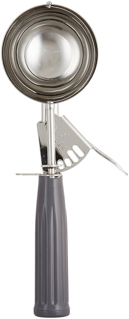 Winco ICD-8 - Cuchara para servir helados, Acero inoxidable y Plástico, Gris (Grey)/Plateado (Silver), Talla 8, 4 oz capacity