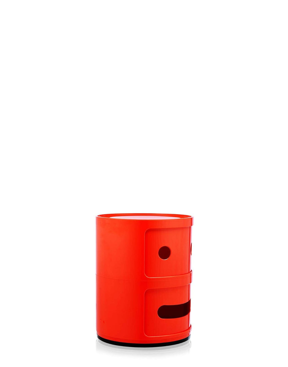 Kartell Mueble de Almacenaje Componibili Sonrisa Plana, color Rojo, 2 Piezas