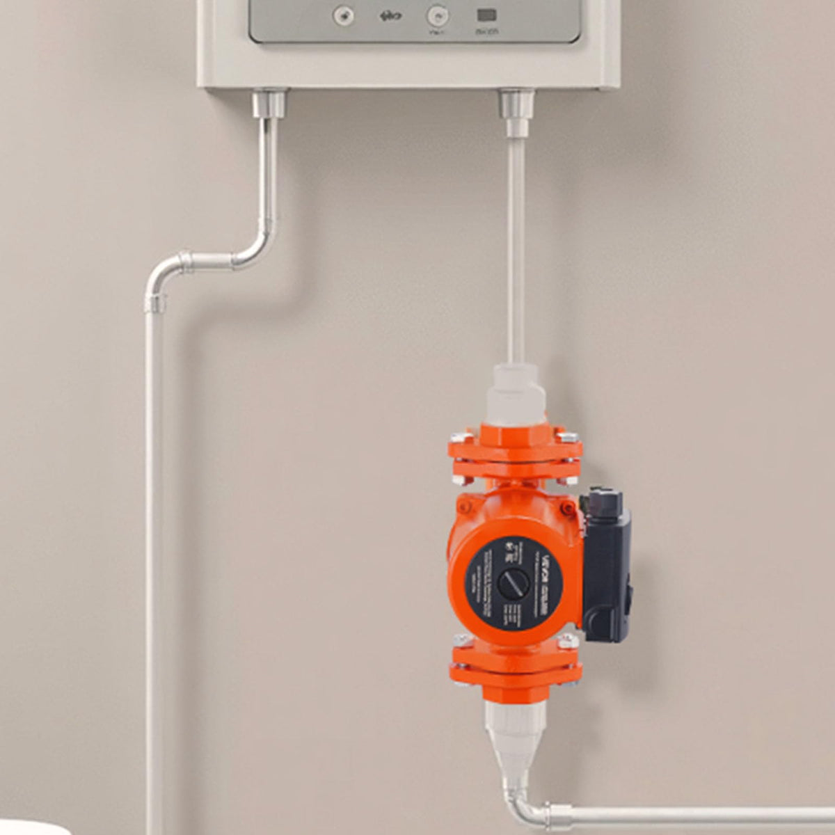 VEVOR 0011-BF4-J Bomba circuladora de hierro fundido, 33 GPM, AC 120 V 33 pies Bomba de circulación de recirculación de agua caliente, conexión de brida de 1-1/4 pulgadas, ajuste de 3 velocidades