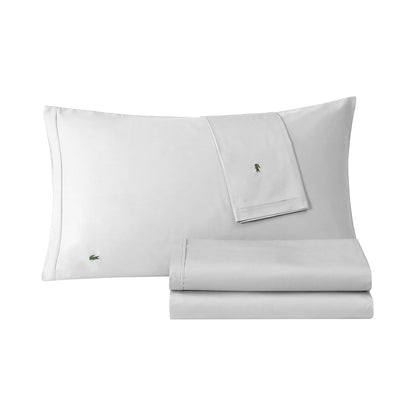 Lacoste Juego de Sábanas de Percal 100% Algodón - Queen - Microchip