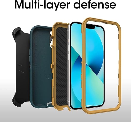 OtterBox - Funda para iPhone 13 (Solamente) Defender Series - Hunter Green, Resistente y Duradera, con protección de Puerto, Incluye Soporte de Clip de Funda