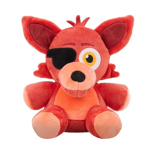Five Nights at Freddy's FNF0089 – Peluche de Foxy – 20 cm – con Material Supersuave y Ojos Que Brillan en la Oscuridad – Peluche Oficial de Jazwares
