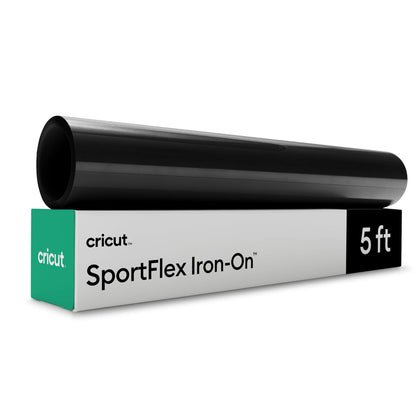 Cricut SportFlex Vinilo Termoadhesivo para Ropa Deportiva - Negro