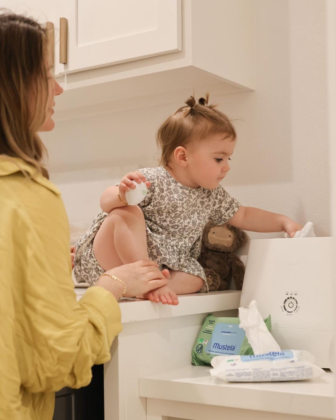 Mustela Toallitas Húmedas Compostables para bebé, paquete con 60pzs