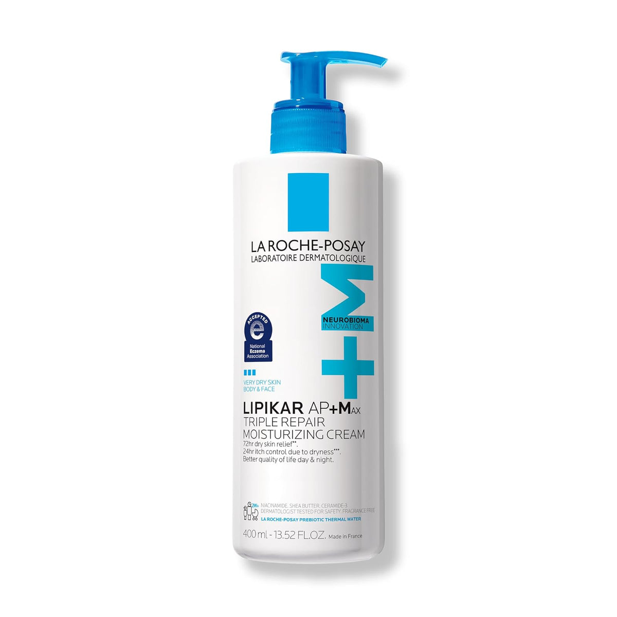 La Roche-Posay Lipikar Baume AP+ Bálsamo Corporal Piel Muy Seca - Sin fragancia - 400 ml (Paquete de 1)