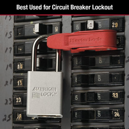 Master Lock Bloqueo de Disyuntor 493B | Estándar individual y doble, 1 unidad, palanca
