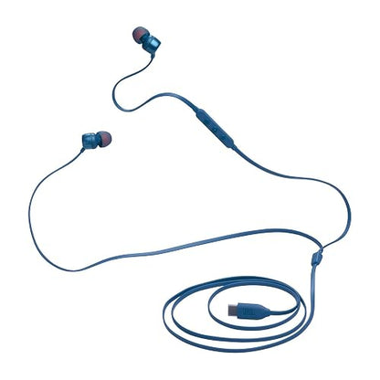 JBL Tune 310C Audífonos con Mic/Control USB-C, Drivers de 9mm, Cable Antienredos - Azul