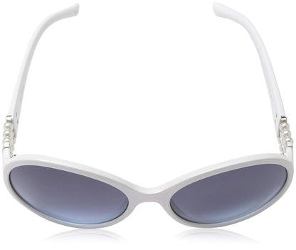 Southpole 1016SP - anteojos de sol ovaladas con triple fila de perla y 100% protección UV, 68 mm