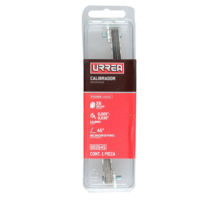 Urrea 002645 Calibrador puntas a 45° 26 hojas