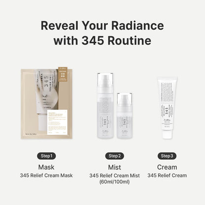 Dr.althea 345 Relief Cream, Daily Face Moisturizer for Soothing | Recovery and Blemish Care with Pdrn & Niacinamide, Korean Vegan Skincare All Skin Types, 1.69 Fl Oz (Ver.2 - Pack of 1)