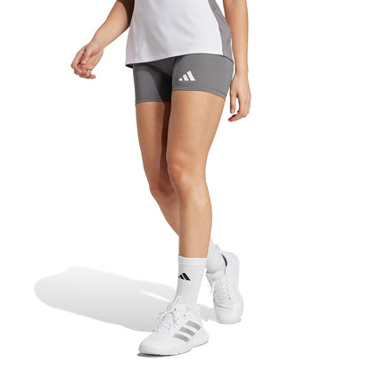 adidas Techfit Pantalones Cortos de Voleibol Mujer - M - 4" entrepierna - gris (Team Grey)