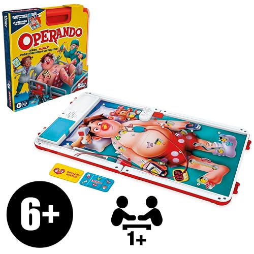 Hasbro Gaming Operando Juego de Mesa 2+ Jugadores 6+ Años