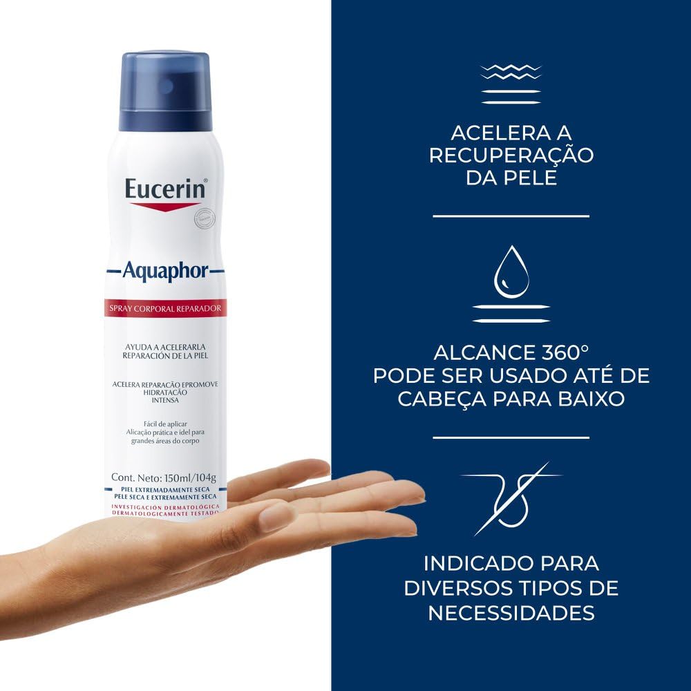 Eucerin Aquaphor Spray Reparador 150Ml, para piel extremadamente seca o agrietada