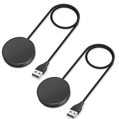 Trami - Paquete de 2 compatibles con Samsung Galaxy Watch 7/6/6 Classic/5/5 Pro/4/4 Classic/3/Active/Active Base de Carga inalámbrica, Cable de Carga USB de Repuesto para Classic/3/Active/Active