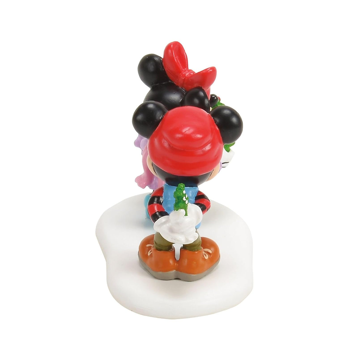 Department 56 Disney Mickey's Mistletoe Surprise 2.5 H Accesorio de Pueblo, Multicolor