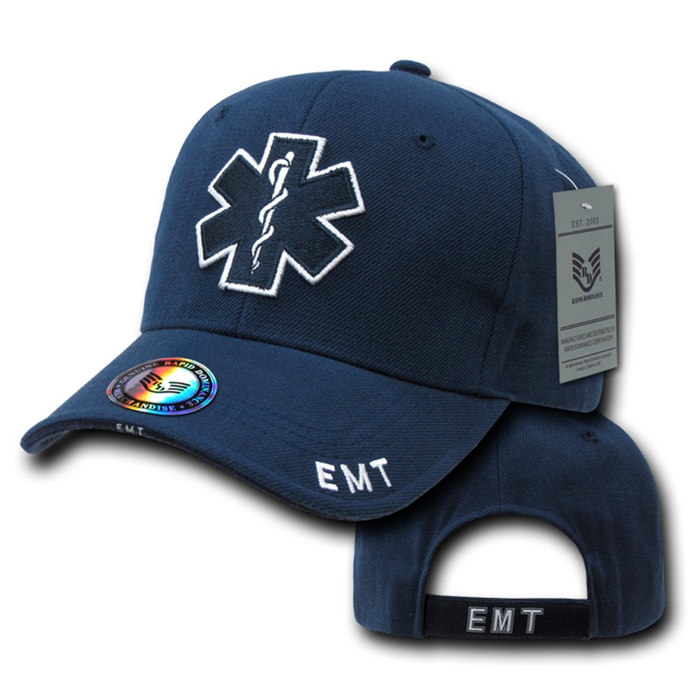 Rapid Dominance Unisex Adult Deluxe Embroidered Law Enforcement Caps - EMT Cross
