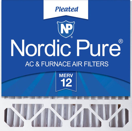 Nordic Pure 20x20x5HM12-1 Honeywell Replacement MERV 12 Pleated Furnace Air Filter, Box of 1