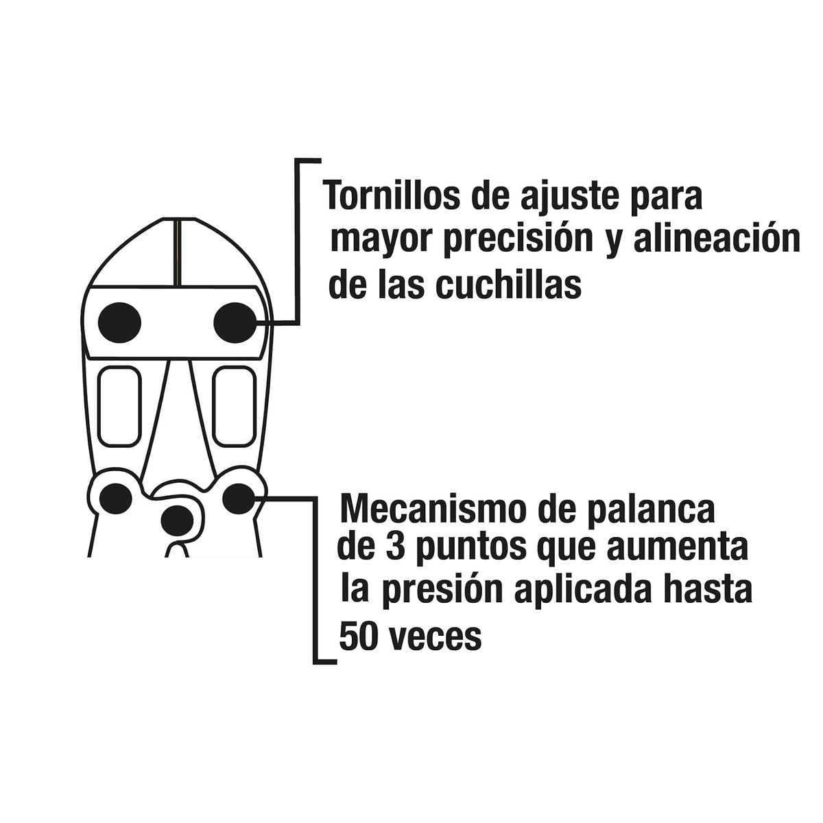 Pretul CP-12P, Cortapernos de mango tubular, en acero al cromo molibdeno, 12"