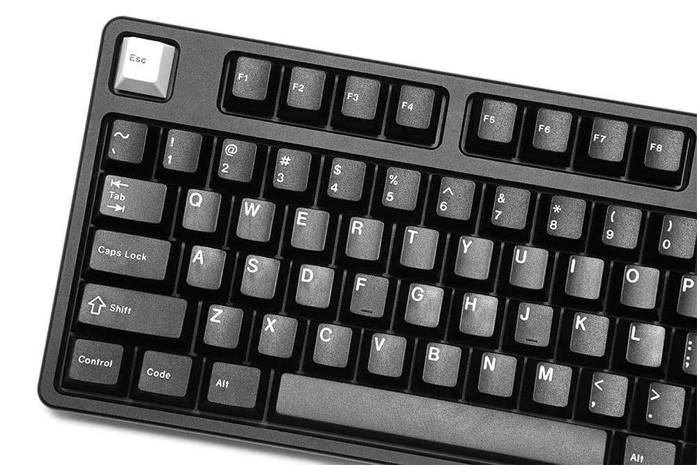 DROP GMK - Juego de teclados mecánicos Personalizados de Color Blanco sobre Negro, 146 Teclas, Arco ABS Doble, Perfil Cereza, para 60%, TKL, 1800 diseños, etc