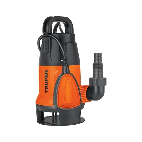 Truper BOS-1/2SP, Bomba sumergible plástica, 1/2 HP para agua sucia