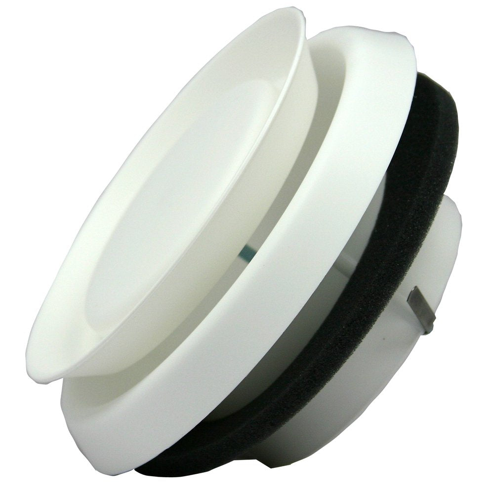 Speedi-Products EX-DFRP 06 difusor de plástico redondo ajustable de 6 pulgadas de diámetro, color blanco