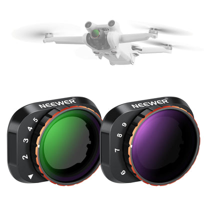 NEEWER Filtros para Drones DJI Mini ND CPL UV - Mini 3Pro - 2 Packs VND