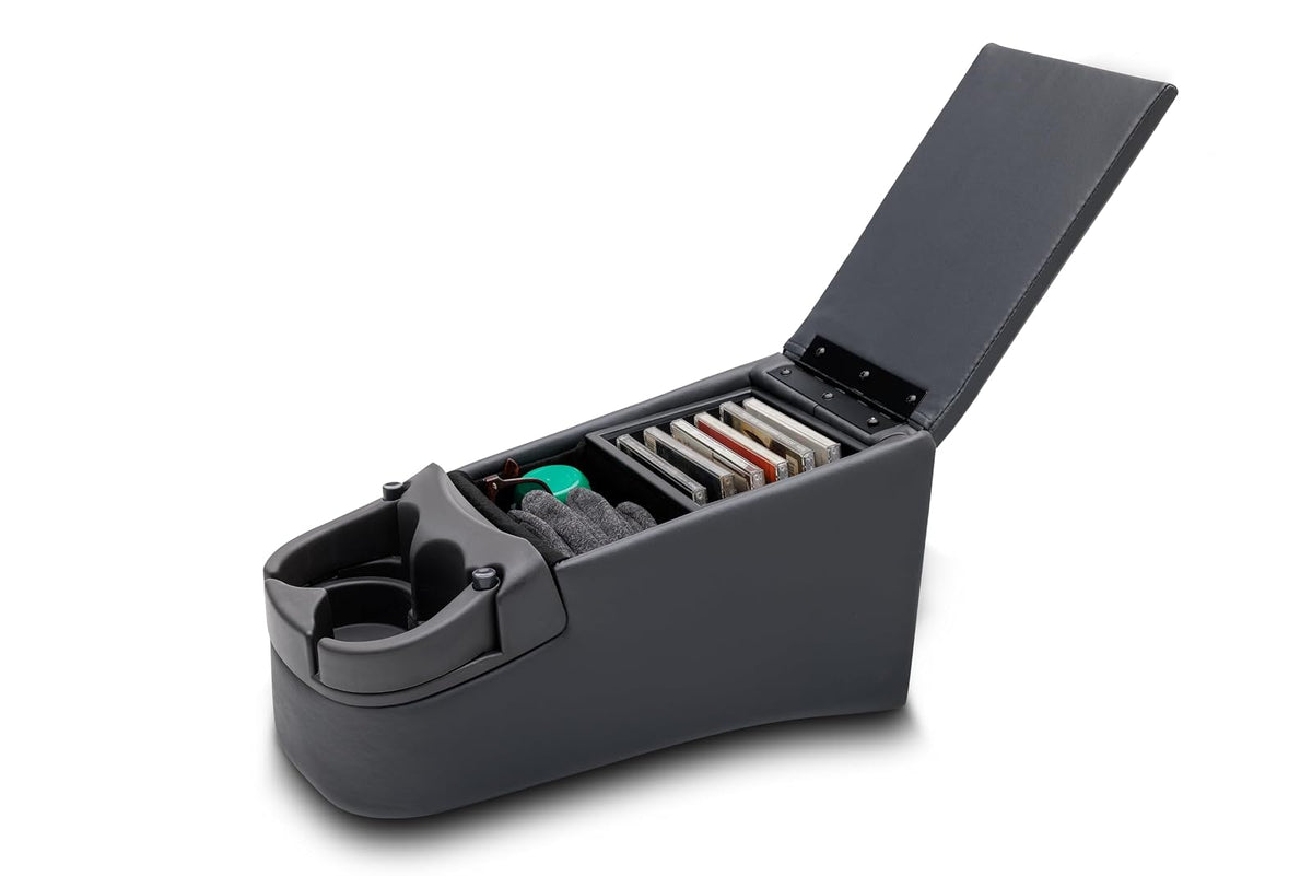 RAMPAGE PRODUCTS - Consola de asiento de banco Rampage 39223, color carbón, 16.5 pulgadas x 8.5 pulgadas x 9 pulgadas Consola de asiento de banco