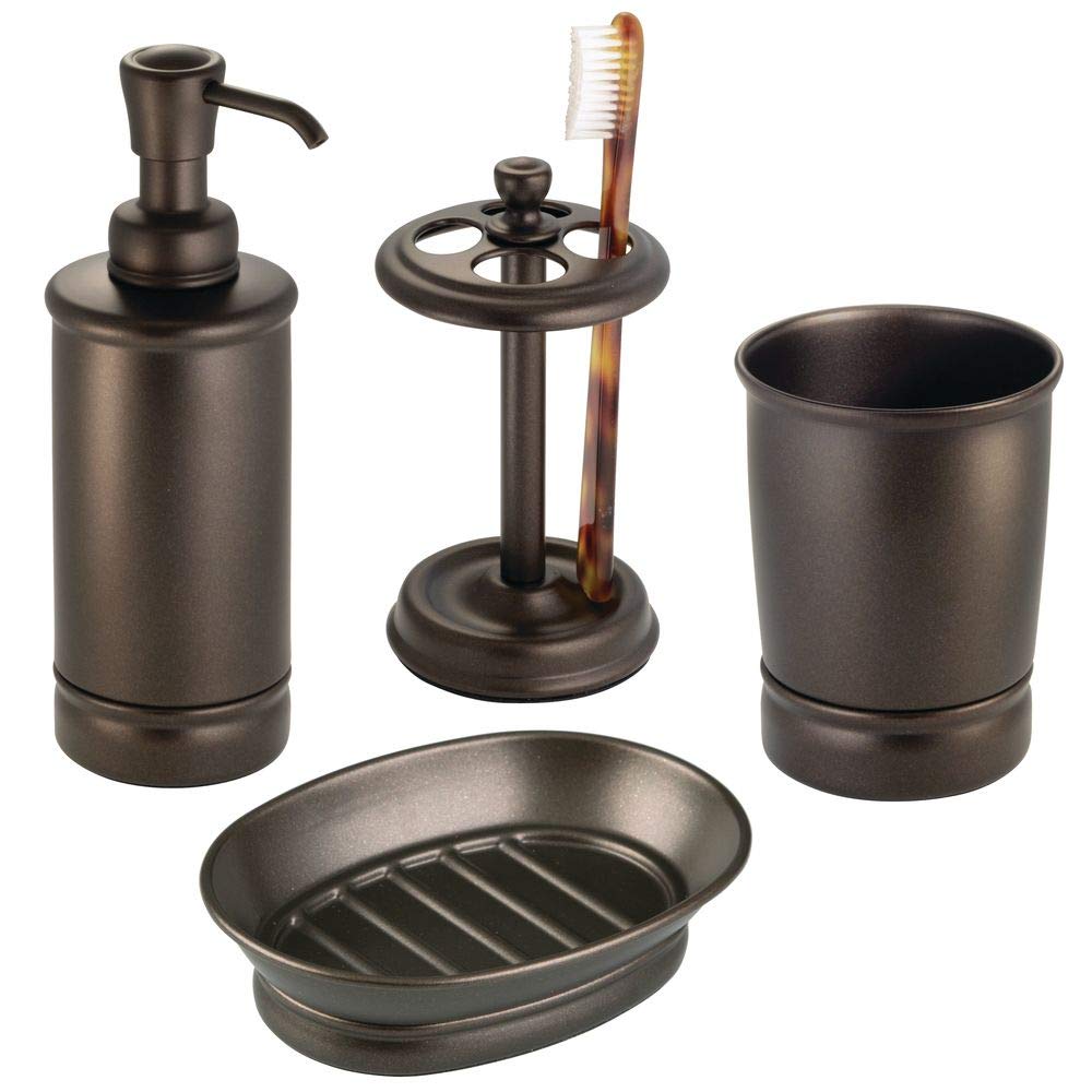 interDesign York Bath, Soap Dish, Bronze