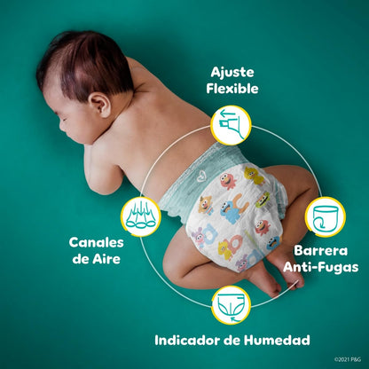 PAMPERS Baby Dry Pañales Desechables Unisex Etapa 7, 54 Uds, Bebé +19 Kg