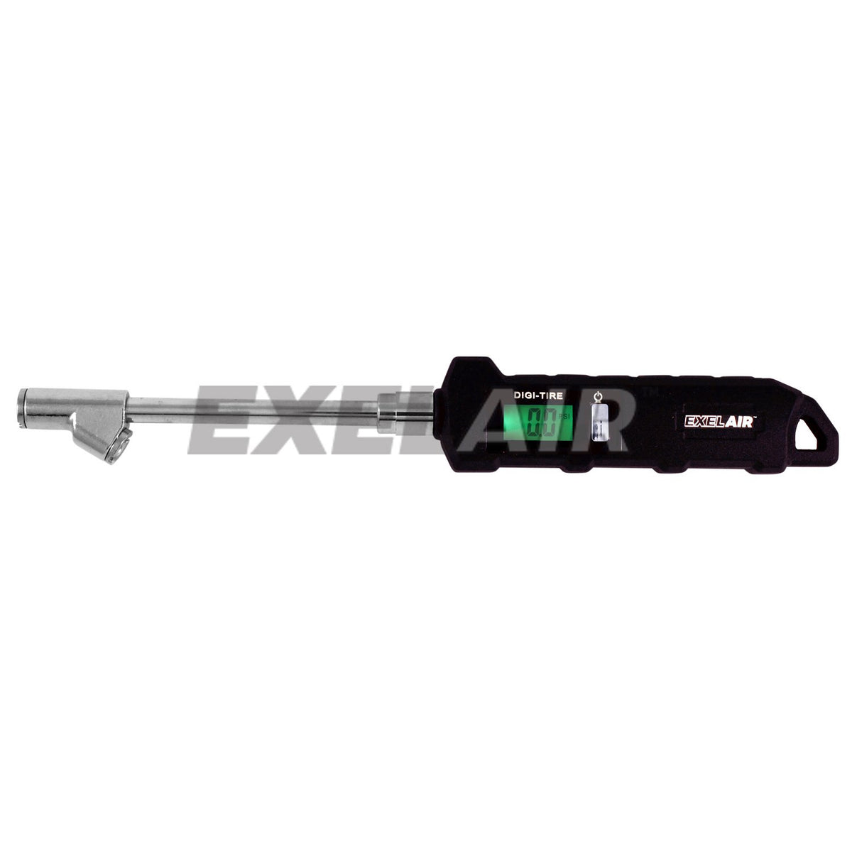 Milton EX516DIG Exelair Manómetro Digital de Doble Cabezal con Mandril de Aire Giratorio, Negro/Plata