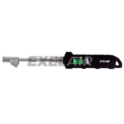 Milton EX516DIG Exelair Manómetro Digital de Doble Cabezal con Mandril de Aire Giratorio, Negro/Plata
