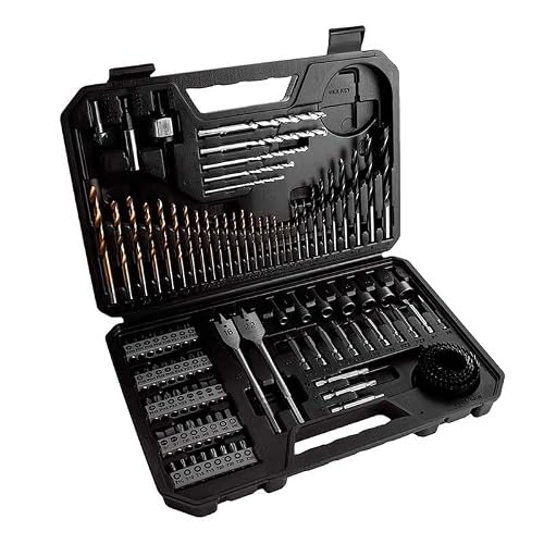 Bosch Set de Puntas y Brocas 103 unidades – Kit completo de taladro/atornillador para metal, madera y mampostería – Maletín de almacenamiento