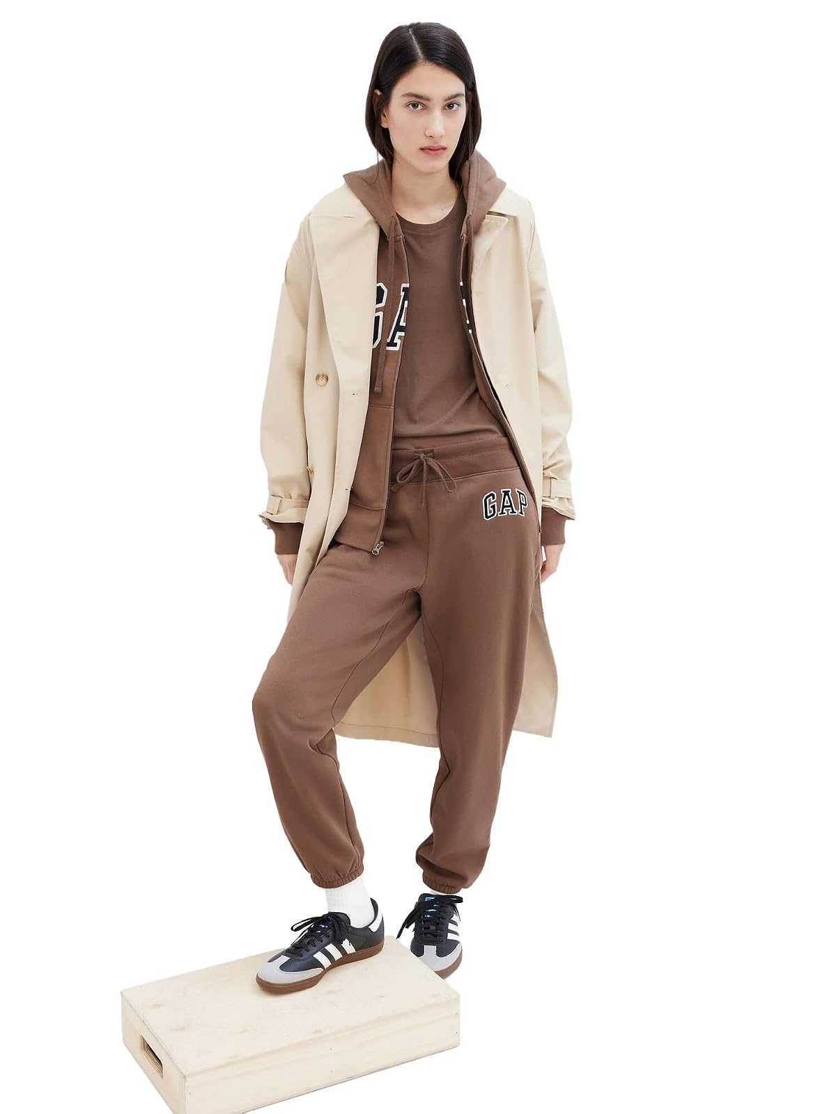 Gap Joggers de Forro Polar con Logotipo Pantalones Deportivos para Mujer