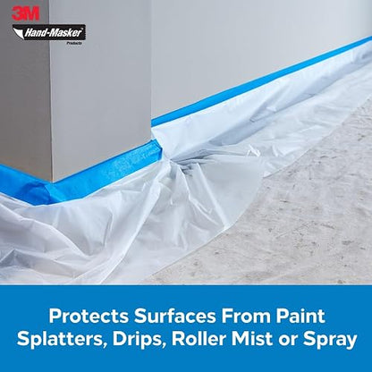 Scotch Painter's Tape MFB-9 Máscaras Plásticas 9x400 pies | 3600 pies cuadrados, resistencia a pintura y disolventes, borde de ataque fácil, sin sangrado