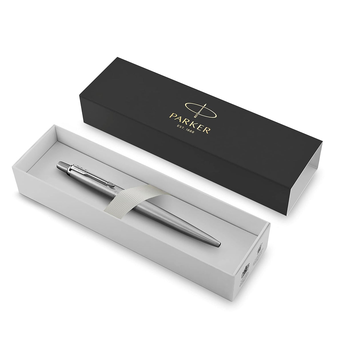 Parker Jotter Boligrafo Acero Inoxidable Terminado En Cromo Tinta Azul Punto Mediano