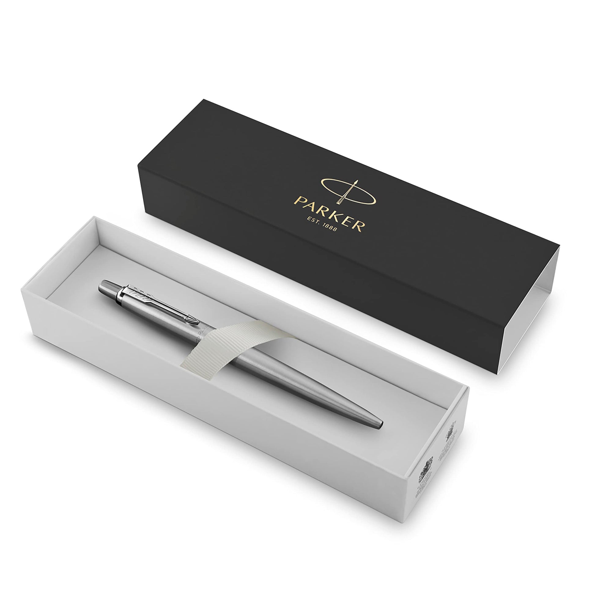 Parker Jotter Boligrafo Acero Inoxidable Terminado En Cromo Tinta Azul Punto Mediano