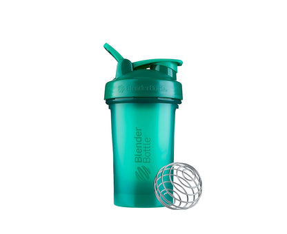 BlenderBottle Classic V2 Botella Mezcladora para Batidos, Varias Capacidades y Colores - 0.6 Litros - Verde esmeralda