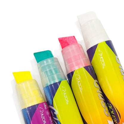 Azor Marcadores Para Vidrio 4 Piezas Aquarelo Glass XL 301.22025CS